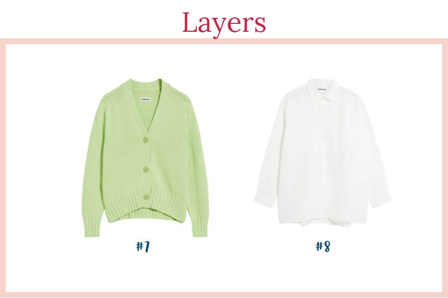 Summer capsule wardrobe layers