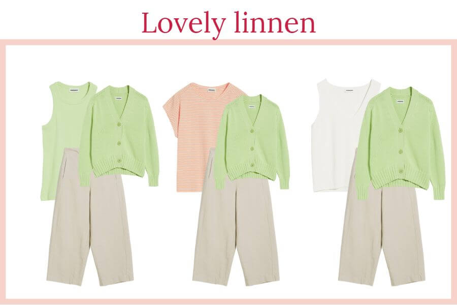Summer capsule wardrobe pants outfits